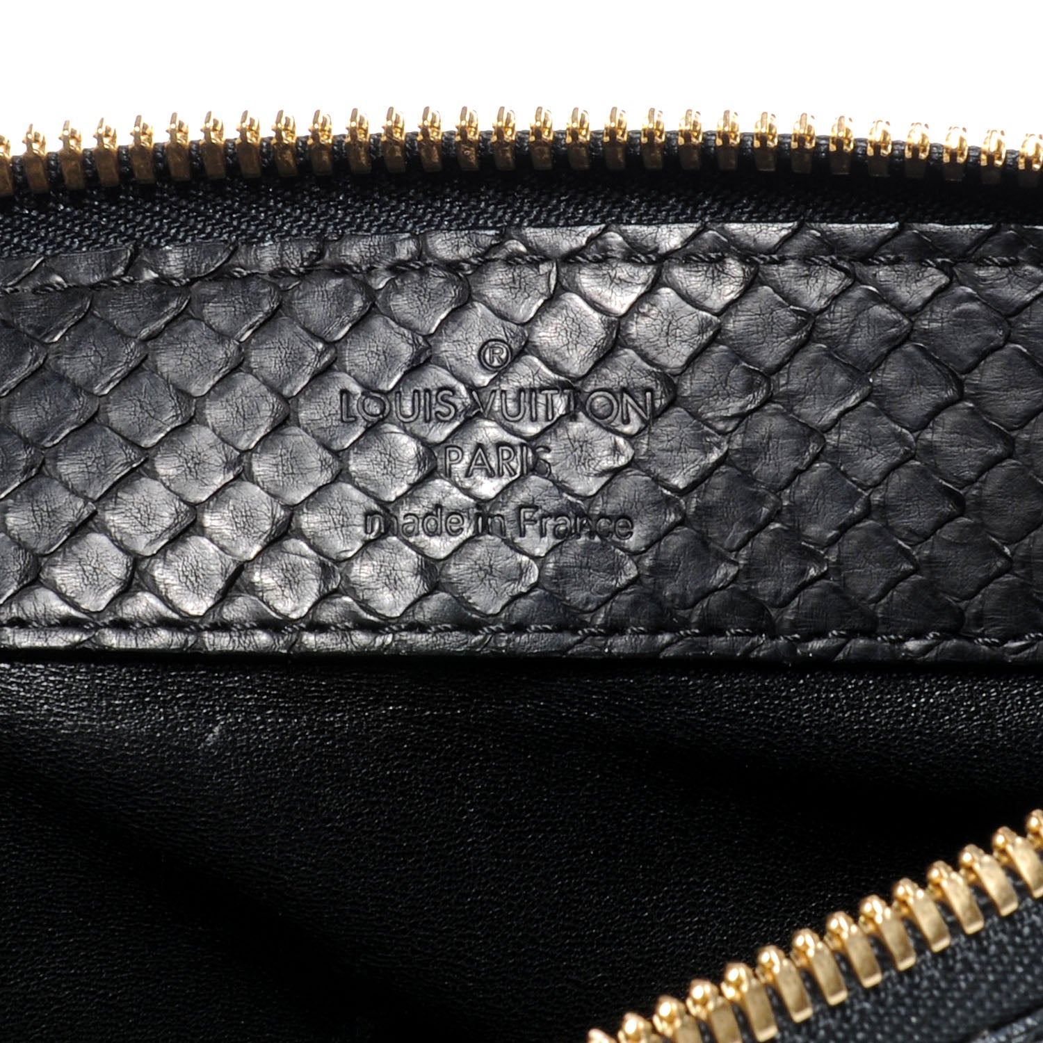 Louis Vuitton Python Petillante Clutch Black 7 of 8