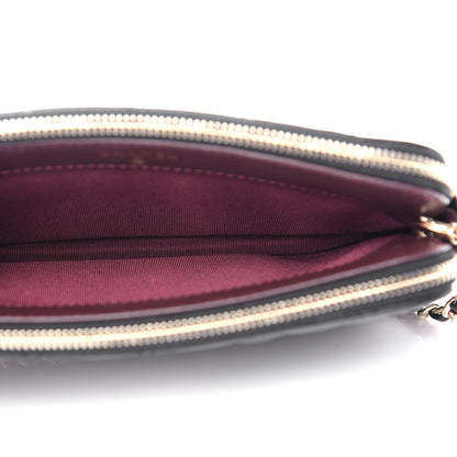 Chanel Lambskin Quilted Small Clutch With Chain Black 5 of 15