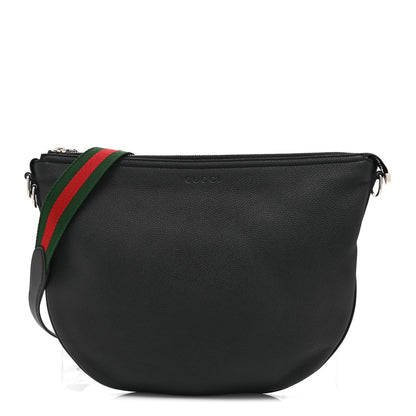 Gucci Calfskin Emblem Shoulder Bag Black 1 of 10