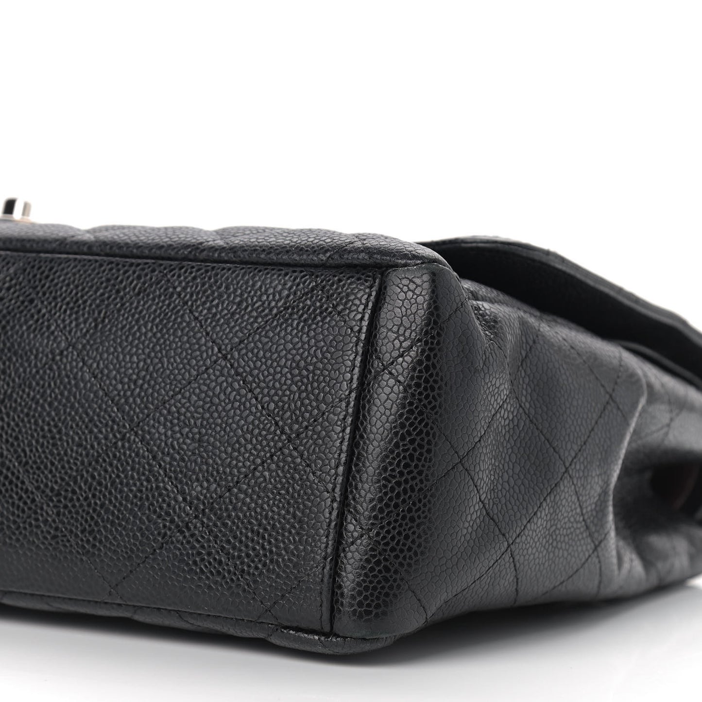 Caviar Quilted Maxi Double Flap Black