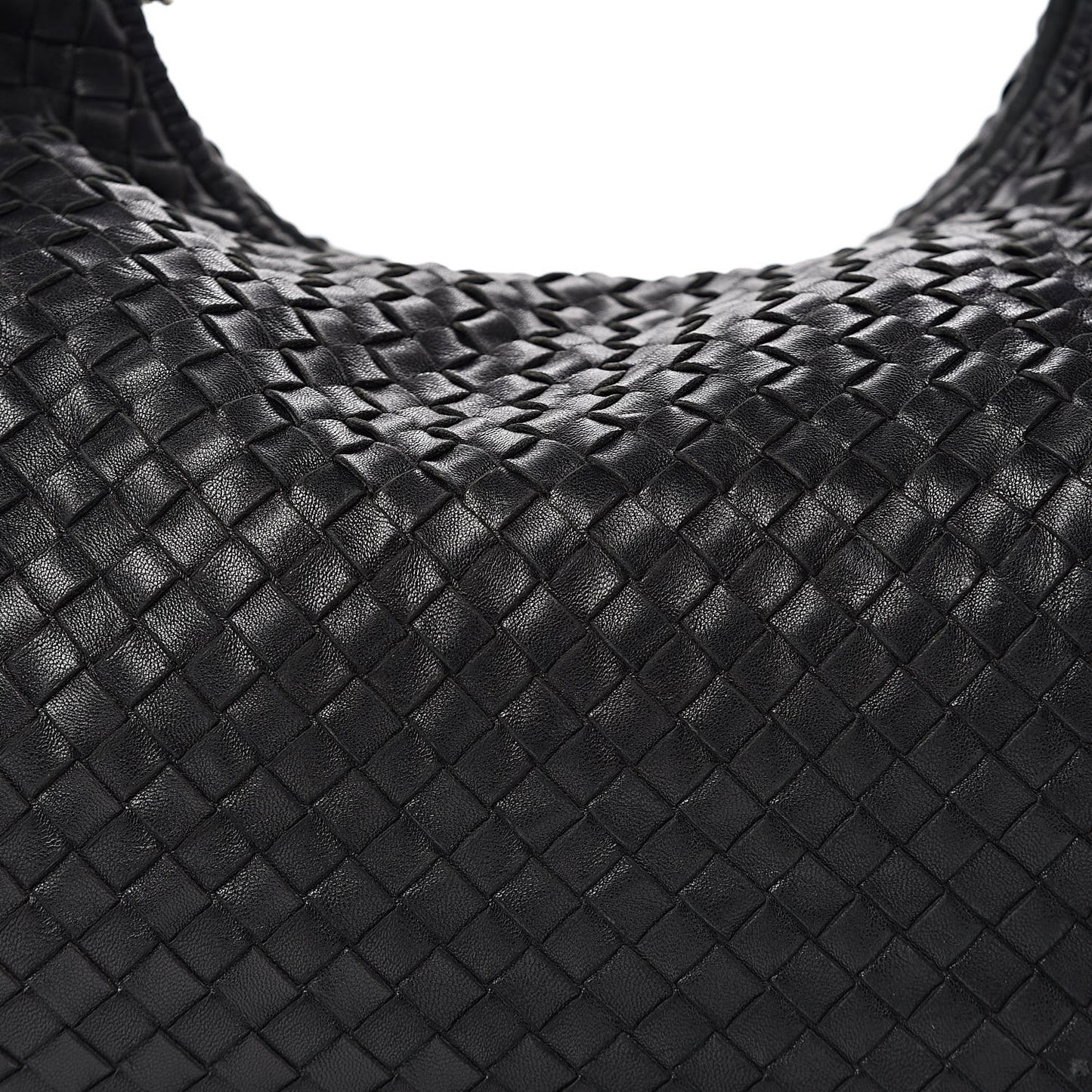 Nappa Intrecciato Large Veneta Hobo Black