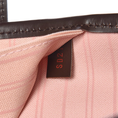 Louis Vuitton Damier Ebene Neo Neverfull MM Rose Ballerine 9 of 9