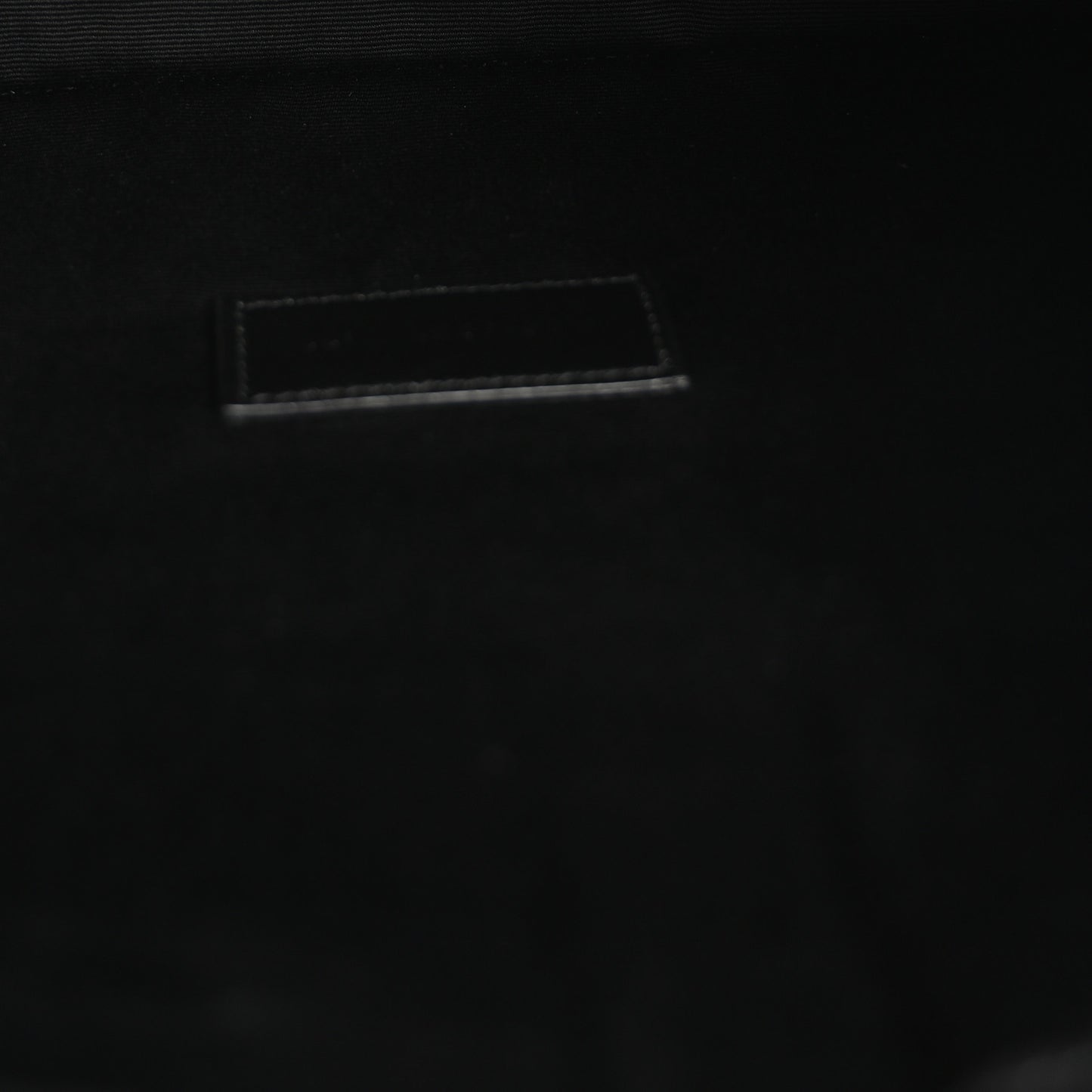 Linen Canvas Rive Gauche Zipped Pouch Optic White