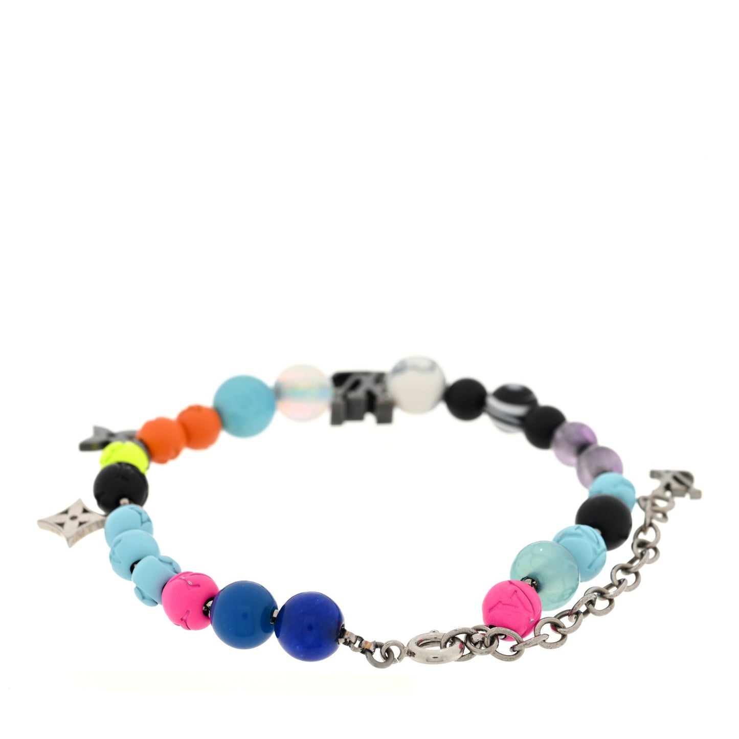 Metal Resin Opal LV Beads Bracelet Multicolor