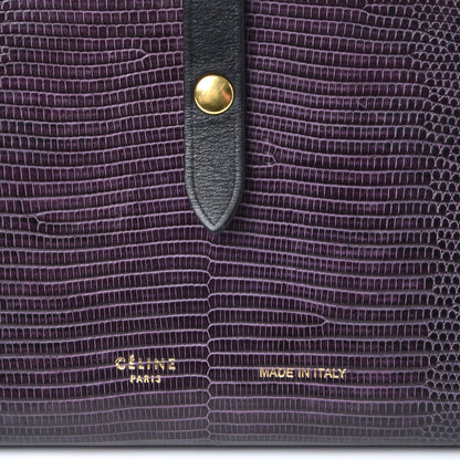 Celine Lizard Calfskin Large Multifunction Strap Wallet Velvet 6 of 7
