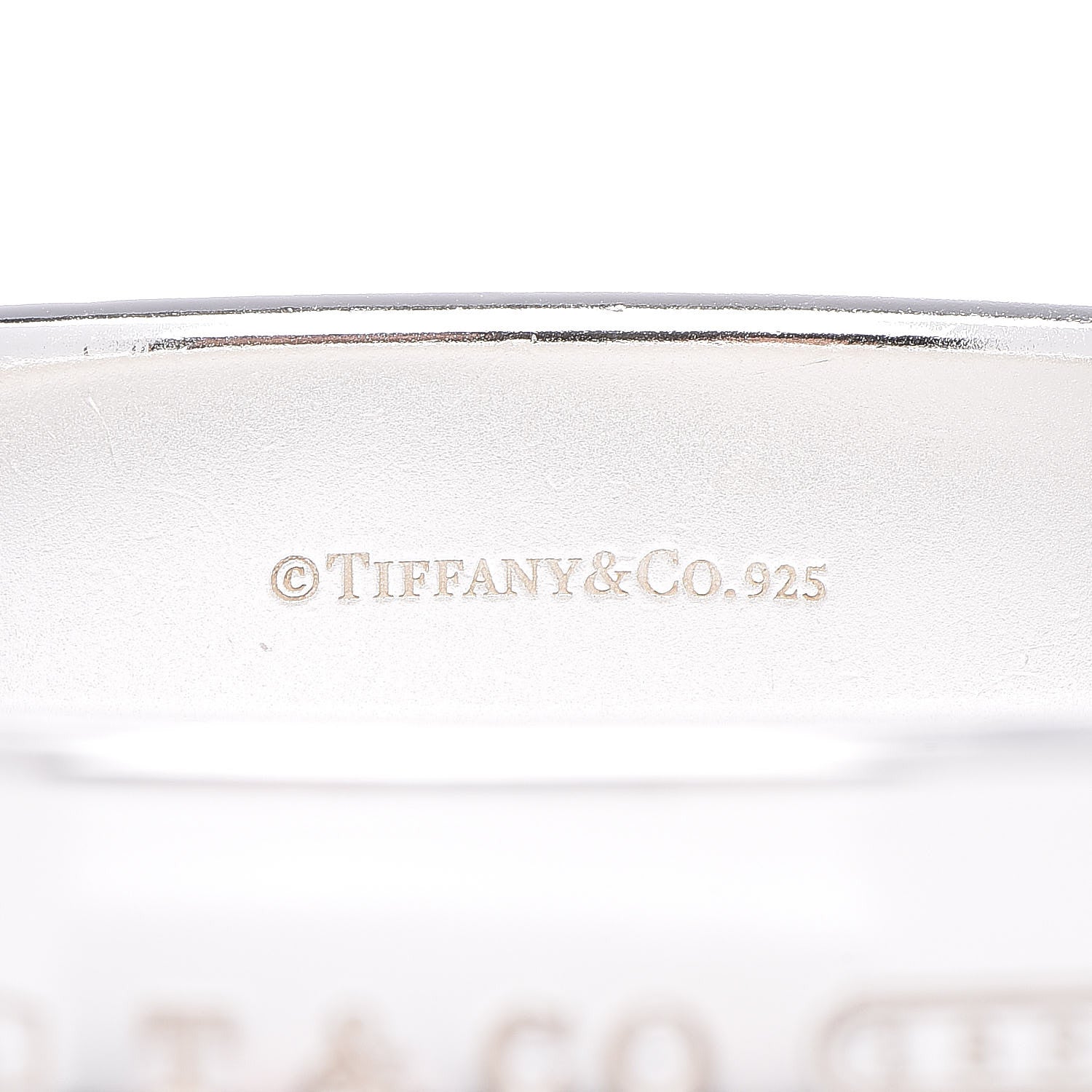 Tiffany Sterling Silver 1837 Cushion Bangle Bracelet 4 of 4