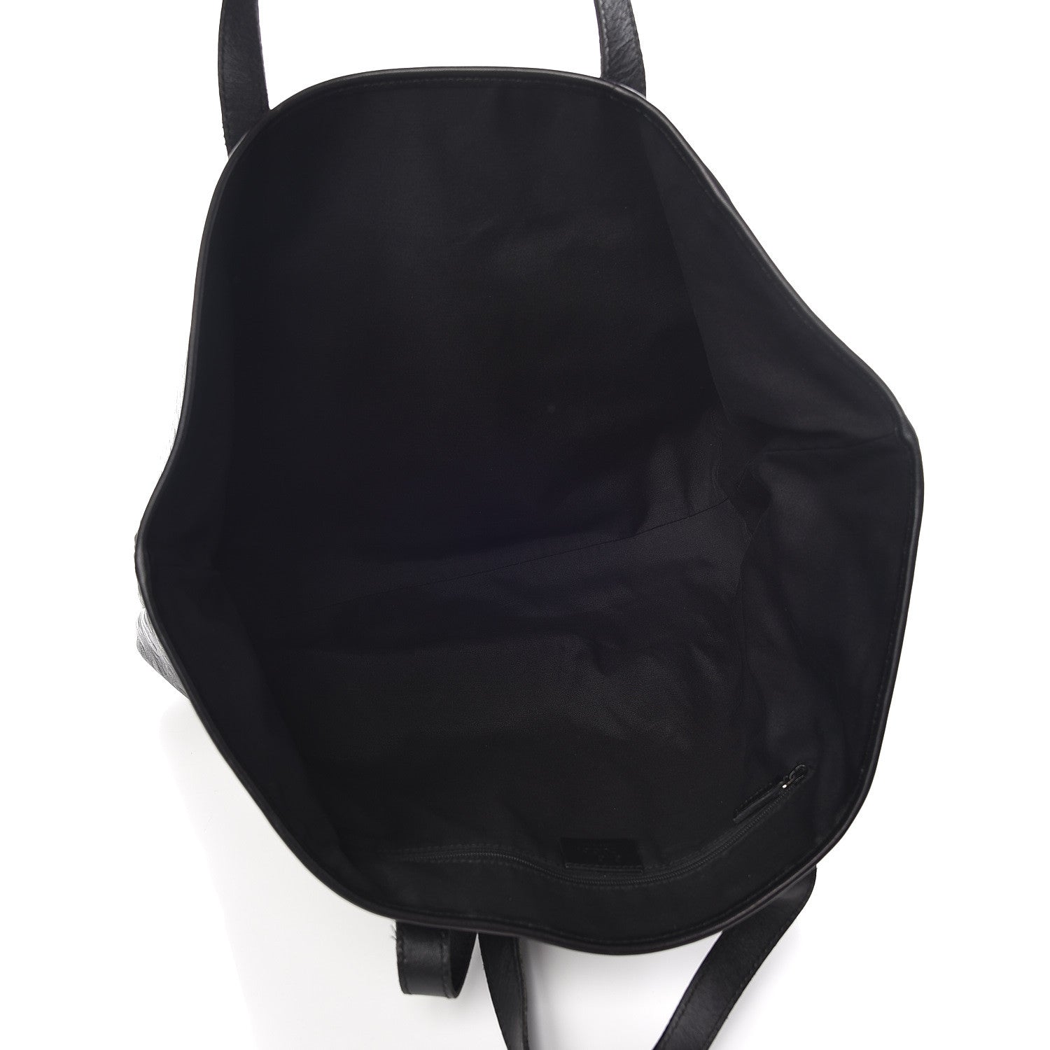 Gucci Calfskin Horsebit Embossed Large Tote Black 5 of 16