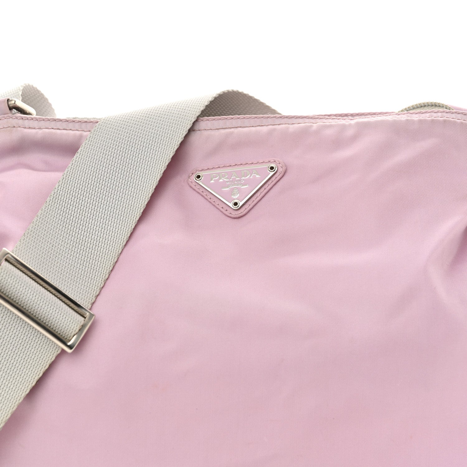 Prada Nylon Vela Sport Flat Messenger Bag Rosa 6 of 12