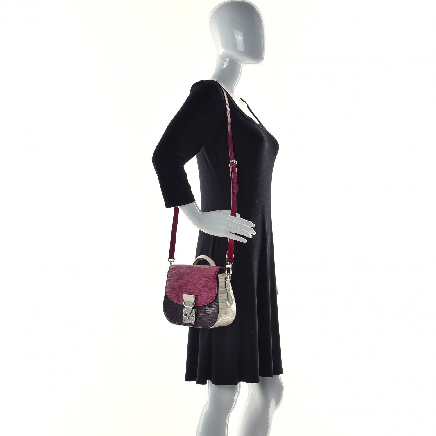 Louis Vuitton Electric Epi Eden Tri-Color Prune 2 of 19