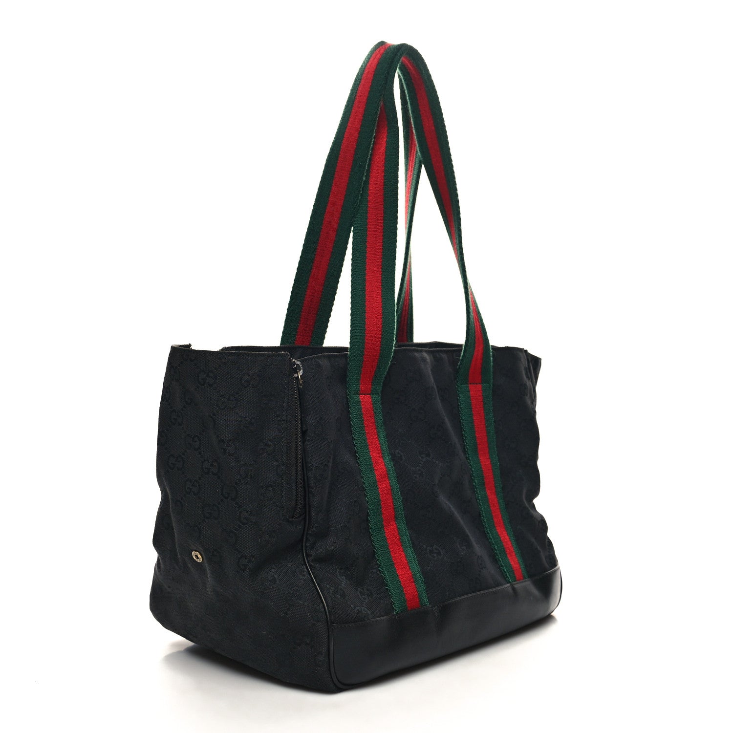 Gucci Monogram Web Dog Carrier Black 3 of 14