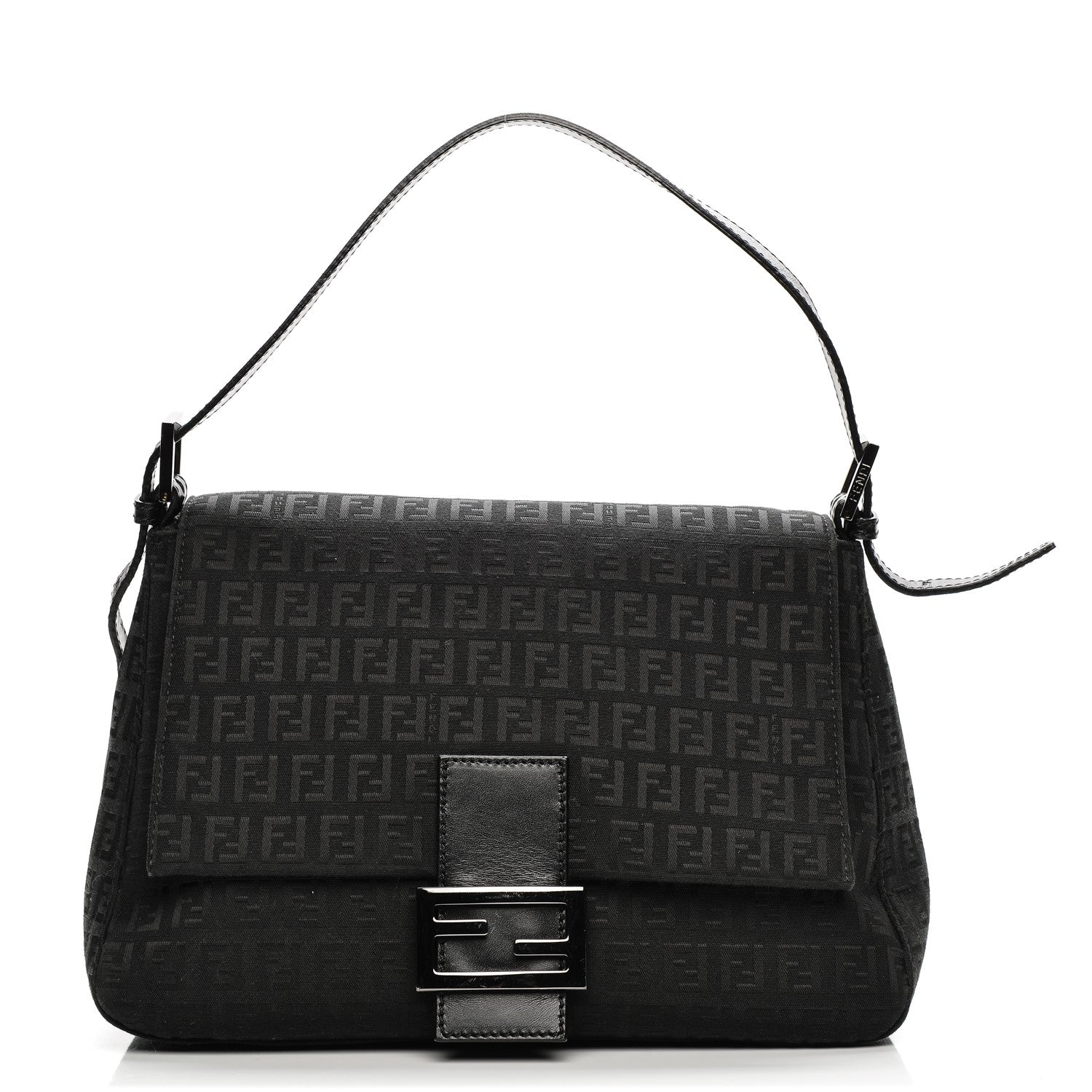 Fendi Zucchino Vitello Mama Baguette Black 1 of 6