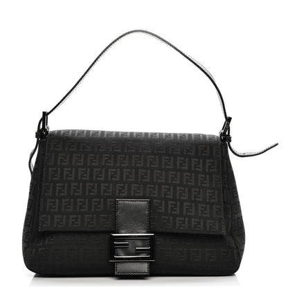 Fendi Zucchino Vitello Mama Baguette Black 1 of 6