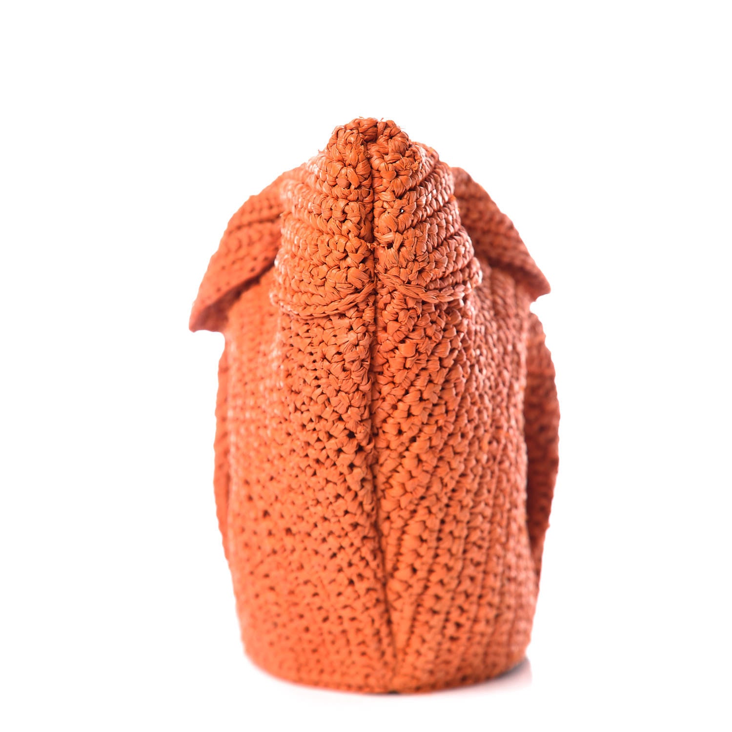 Loewe Raffia Mini Bunny Crossbody Bag Orange 7 of 8