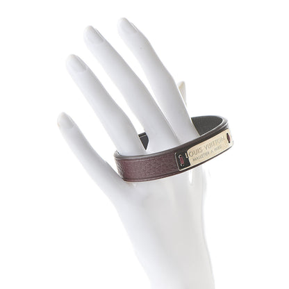 Louis Vuitton Taurillon Press it Bracelet 19 Bordeaux 2 of 7