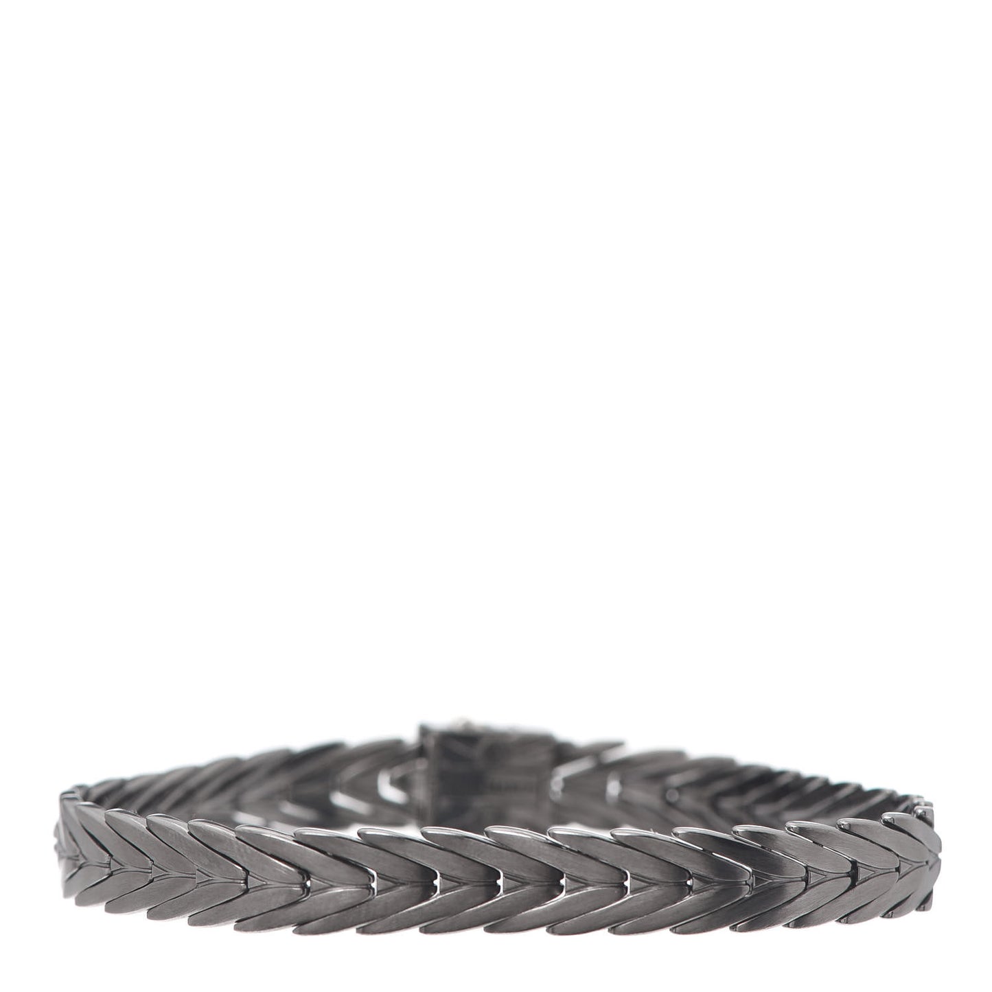 Blackened Sterling Silver Diamond 8mm Modern Chain Bracelet