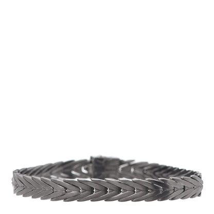 John Hardy Blackened Sterling Silver Diamond 8mm Modern Chain Bracelet 3 of 5