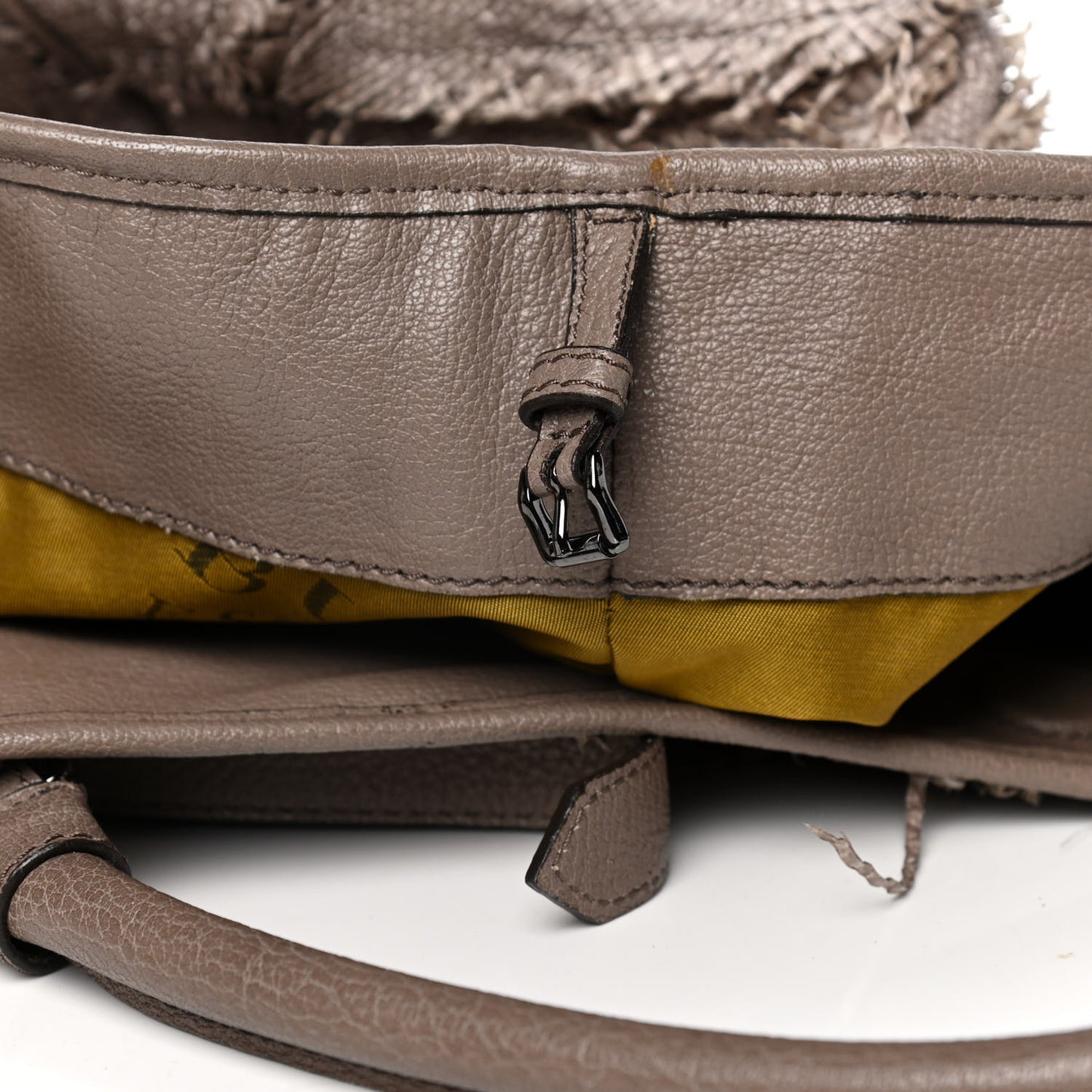Raffia Prorsum Patchwork Tote Grey