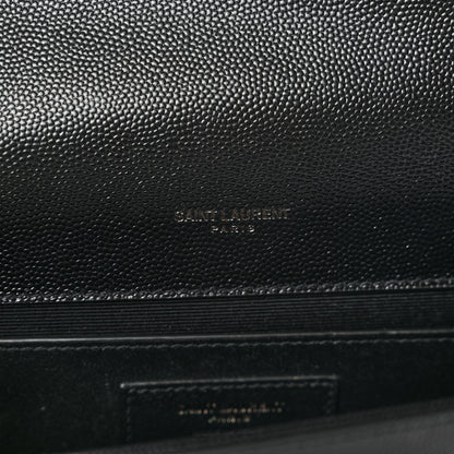Saint Laurent Grain De Poudre Small Monogram Kate Satchel Black 5 of 8