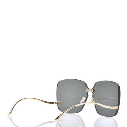 Gucci Rimless Sunglasses GG0352S Gold 4 of 7