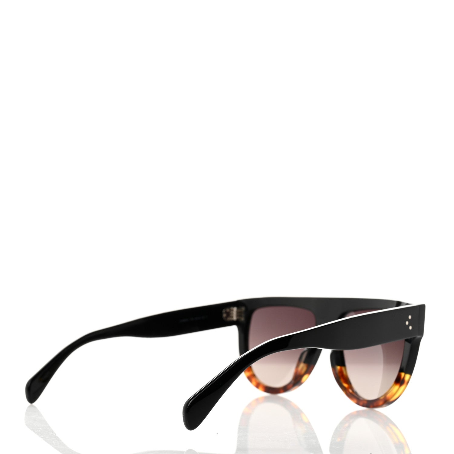 Celine Shadow Sunglasses CL 4001IN Black Havana 4 of 8