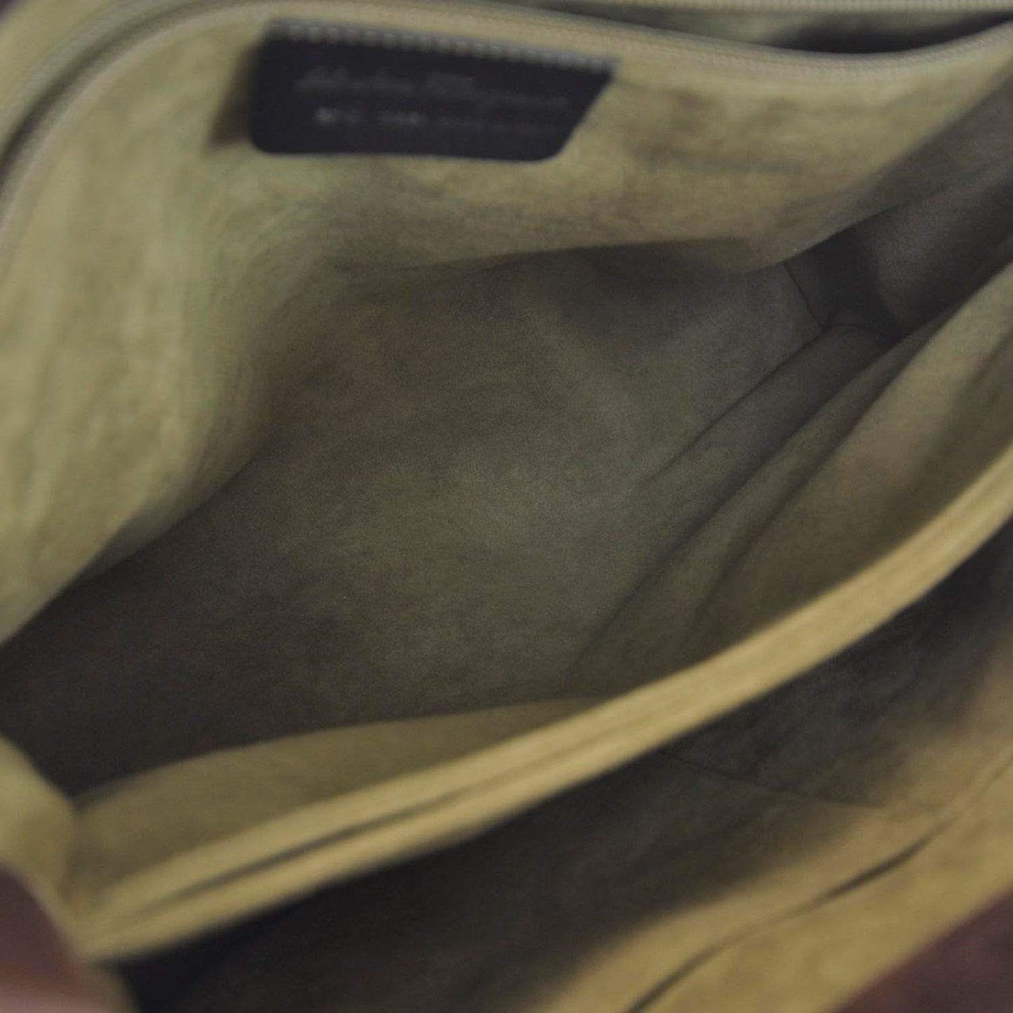 SALVATOREFERRAGAMOGanciniEmbossedSatchelBrown