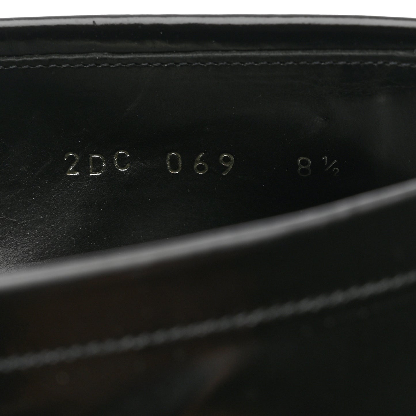 Calfskin Mens Loafers 8.5 Black
