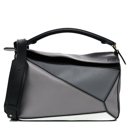 Loewe Calfskin Medium Puzzle Bag Grey Multito 1 of 11
