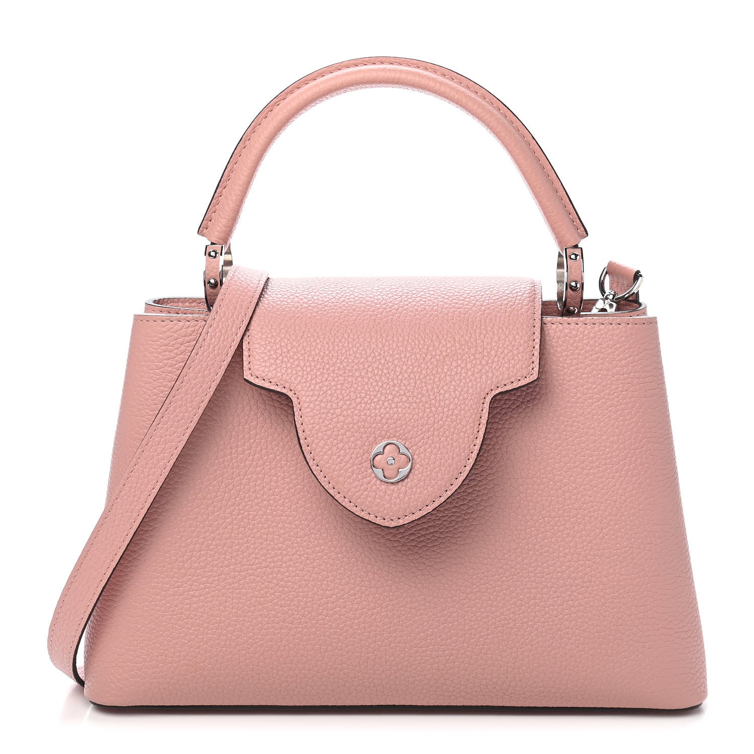Louis Vuitton Taurillon Capucines PM Magnolia 1 of 8