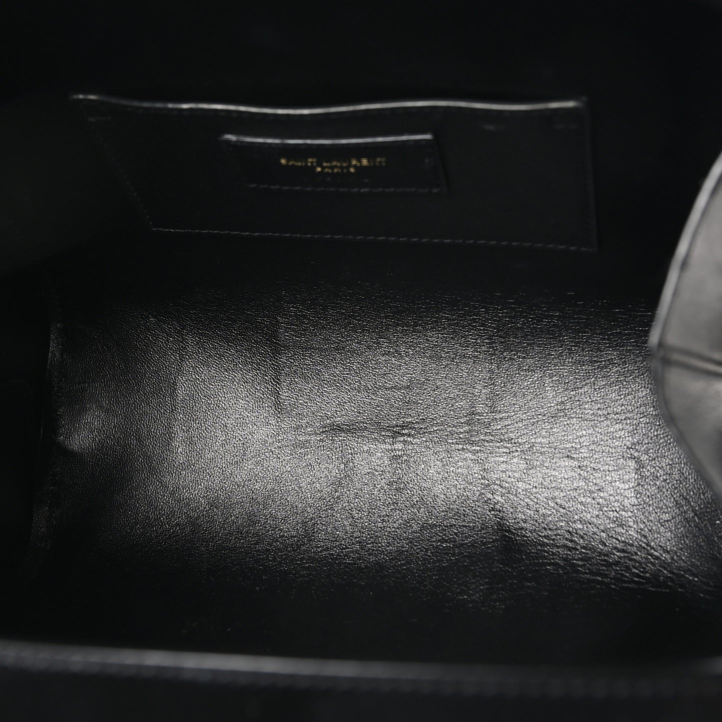 Brushed Calfskin Anais Shoulder Bag Black