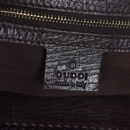 Gucci Monogram Large Horsebit Chain Hobo Dark Brown 6 of 11