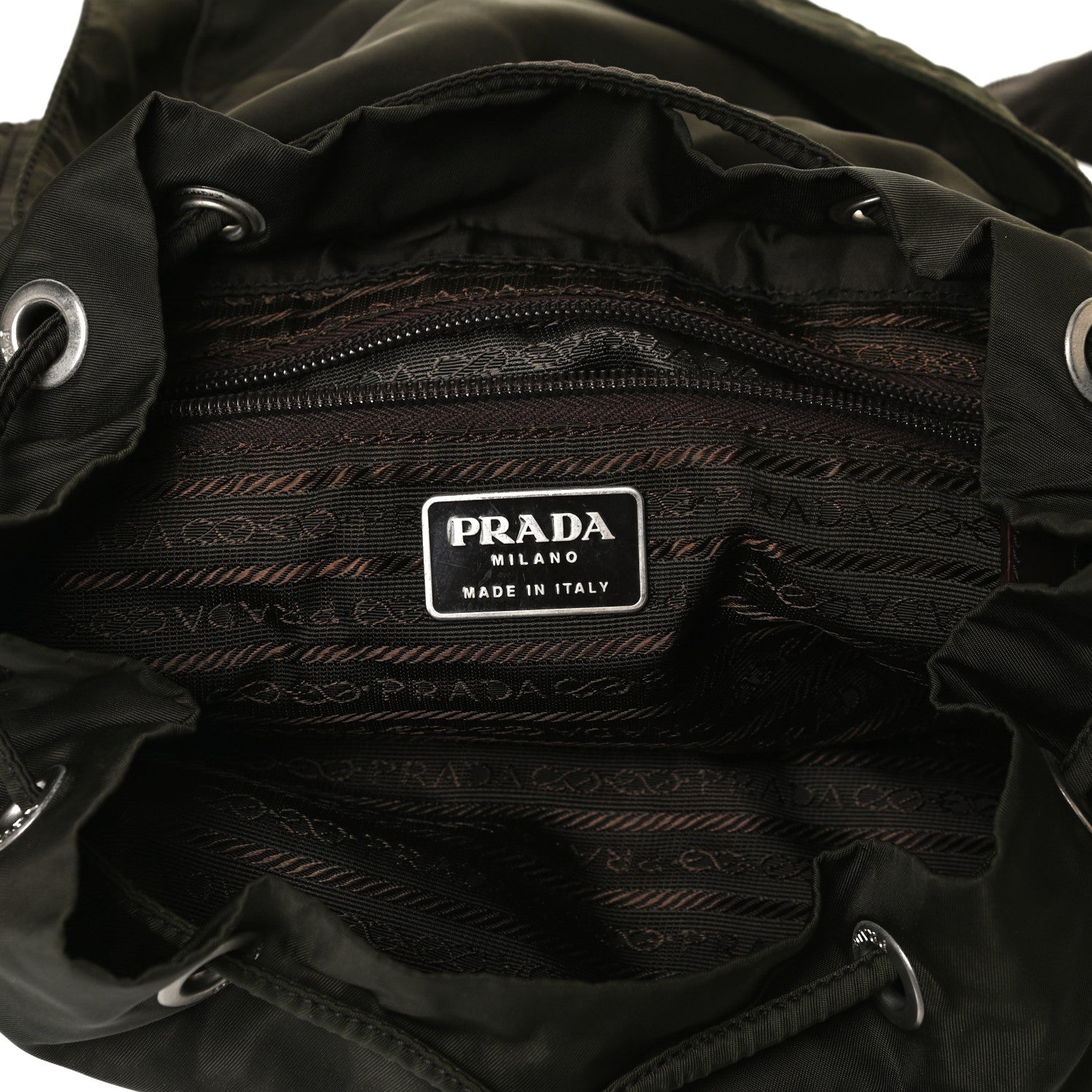 Prada Nylon Vela Large Backpack Green 11 of 32