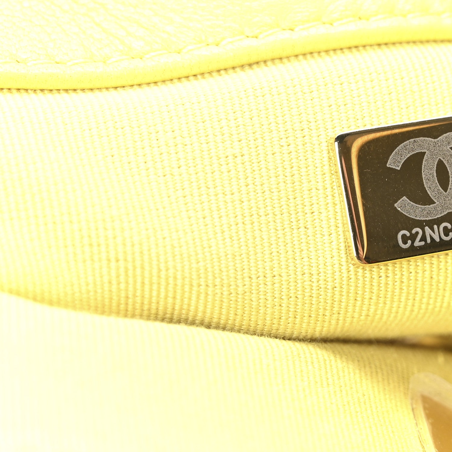 Chanel Lambskin Quilted Large Chanel 19 Flap Yellow 7 of 10