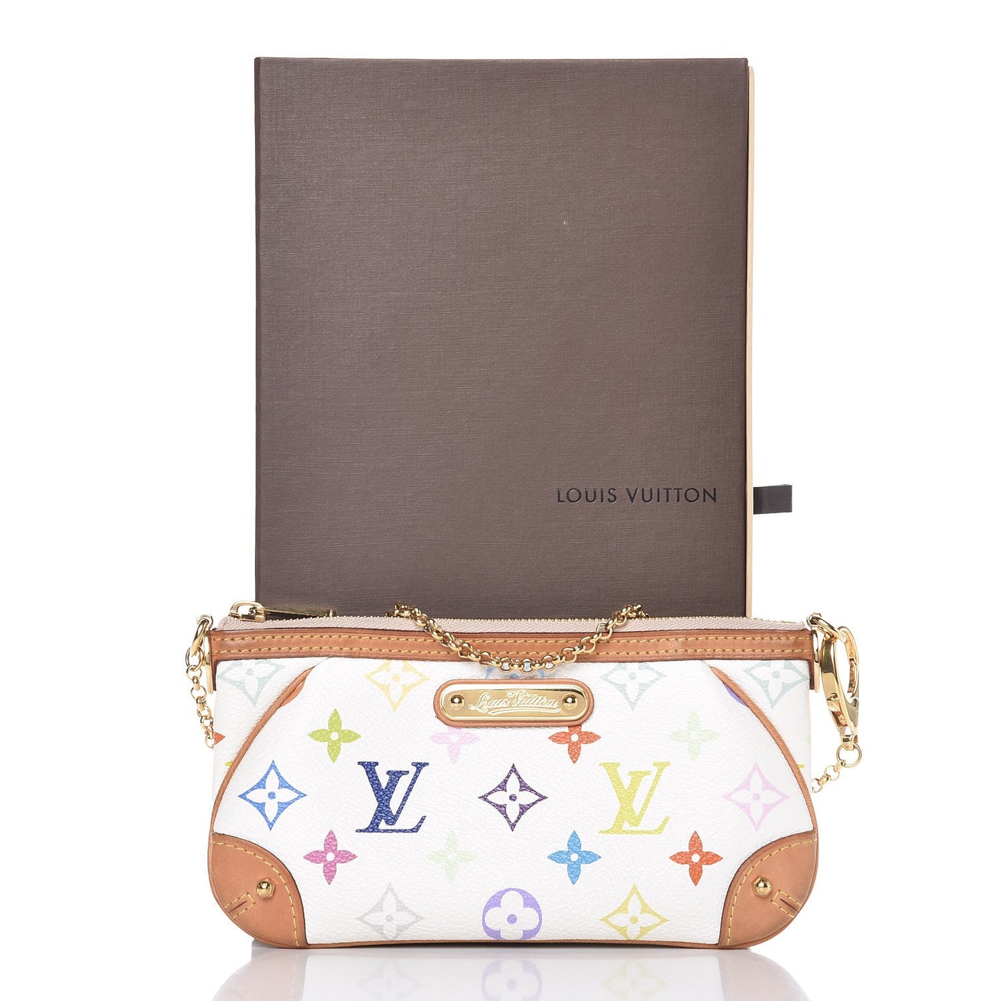Monogram Multicolor Pochette Milla MM White