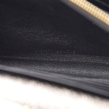 Saint Laurent Grained Metallic Calfskin Monogram Chain Wallet Bronze 8 of 13