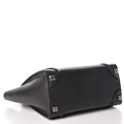 Celine Smooth Calfskin Micro Luggage Black 4 of 11