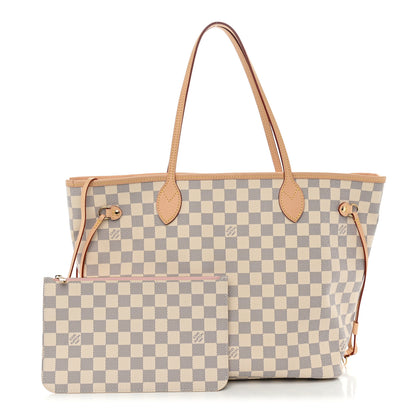 Louis Vuitton Damier Azur Neo Neverfull MM Rose Ballerine 3 of 10
