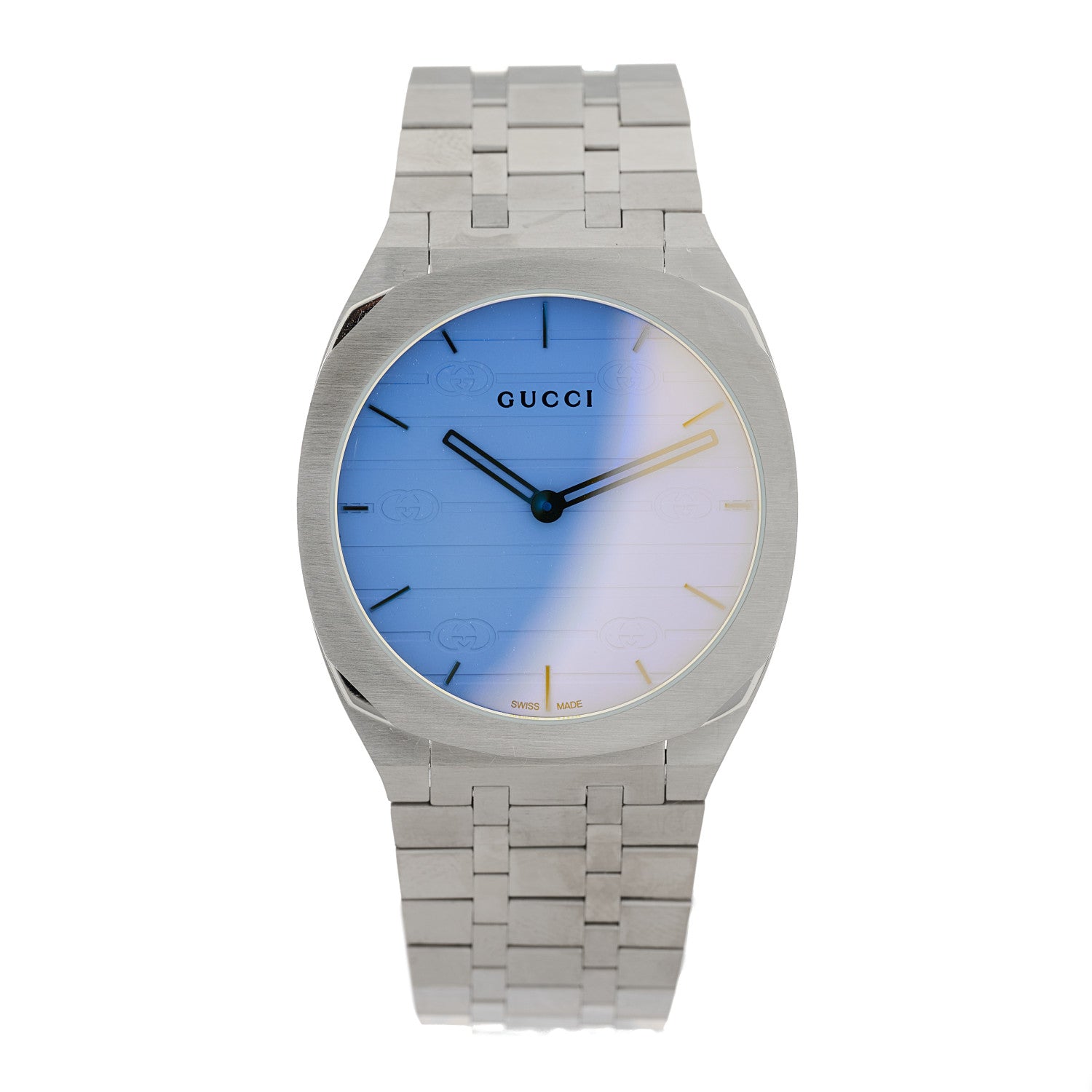 Gucci Stainless Steel 38mm 25H Quartz Watch Blue 2 of 6