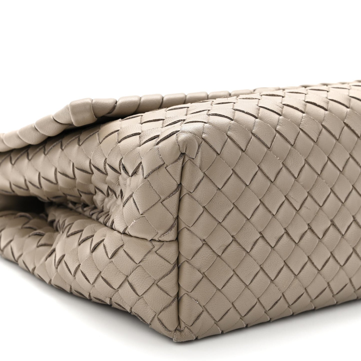Nappa Intrecciato Small Olimpia Shoulder Bag Limestone