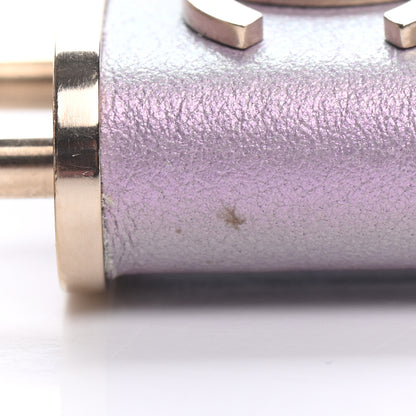 Chanel Metal Lambskin Lock Necklace Iridescent Pink 5 of 6