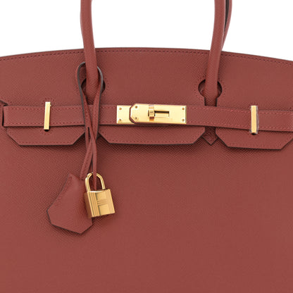 Hermes Epsom Birkin Sellier 30 Rouge Venetian 8 of 13