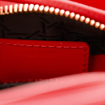Christian Dior Patent Cannage Medium Lady Dior Red 10 of 11