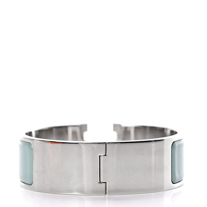 Hermes Enamel Wide Clic Clac H Bracelet GM Lagon 3 of 5