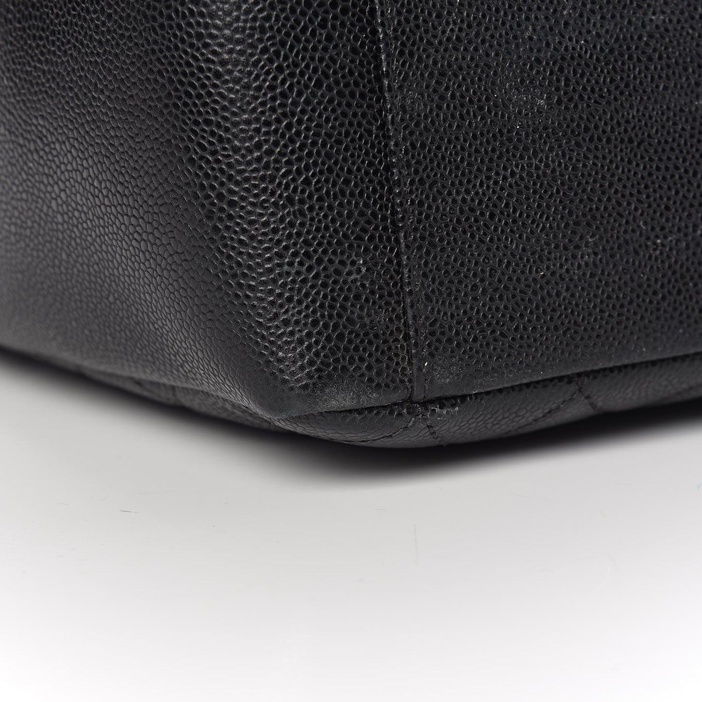 Caviar Quilted Grand Shopping Tote GST Black