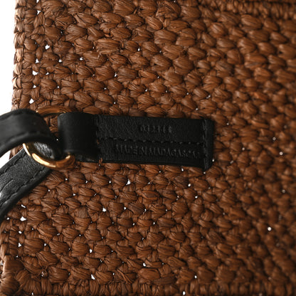 Loewe X SUNA FUJITA Raffia Small Font Tote Brown 7 of 12