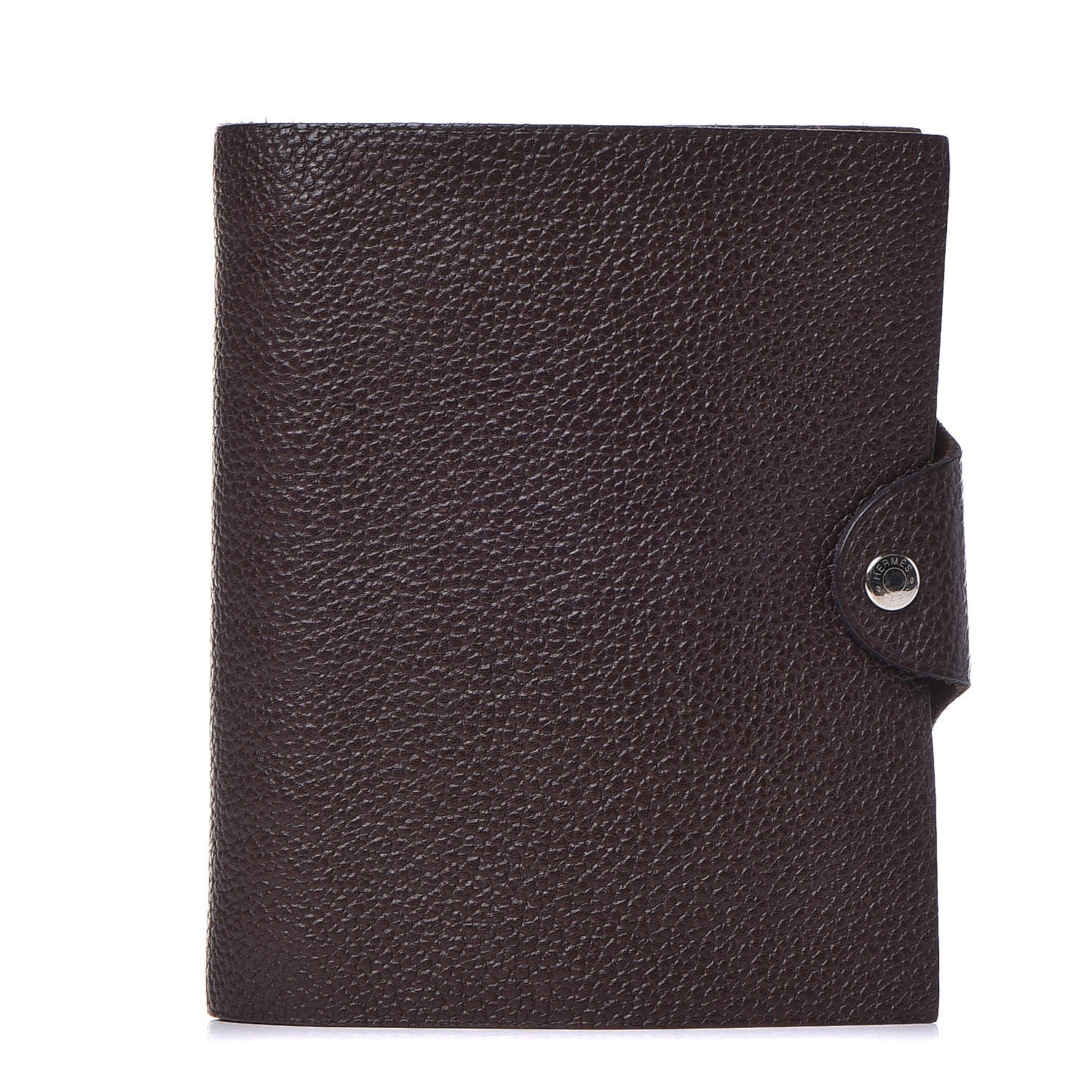 Hermes Togo Ulysse PM Notebook Cover Chocolate 1 of 11