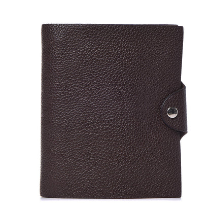Hermes Togo Ulysse PM Notebook Cover Chocolate 1 of 11