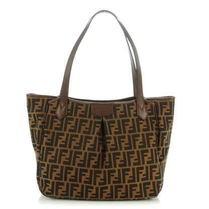 Fendi Zucca Vitello Artic Grande Shopping Tote Tobacco Castagna 1 of 7