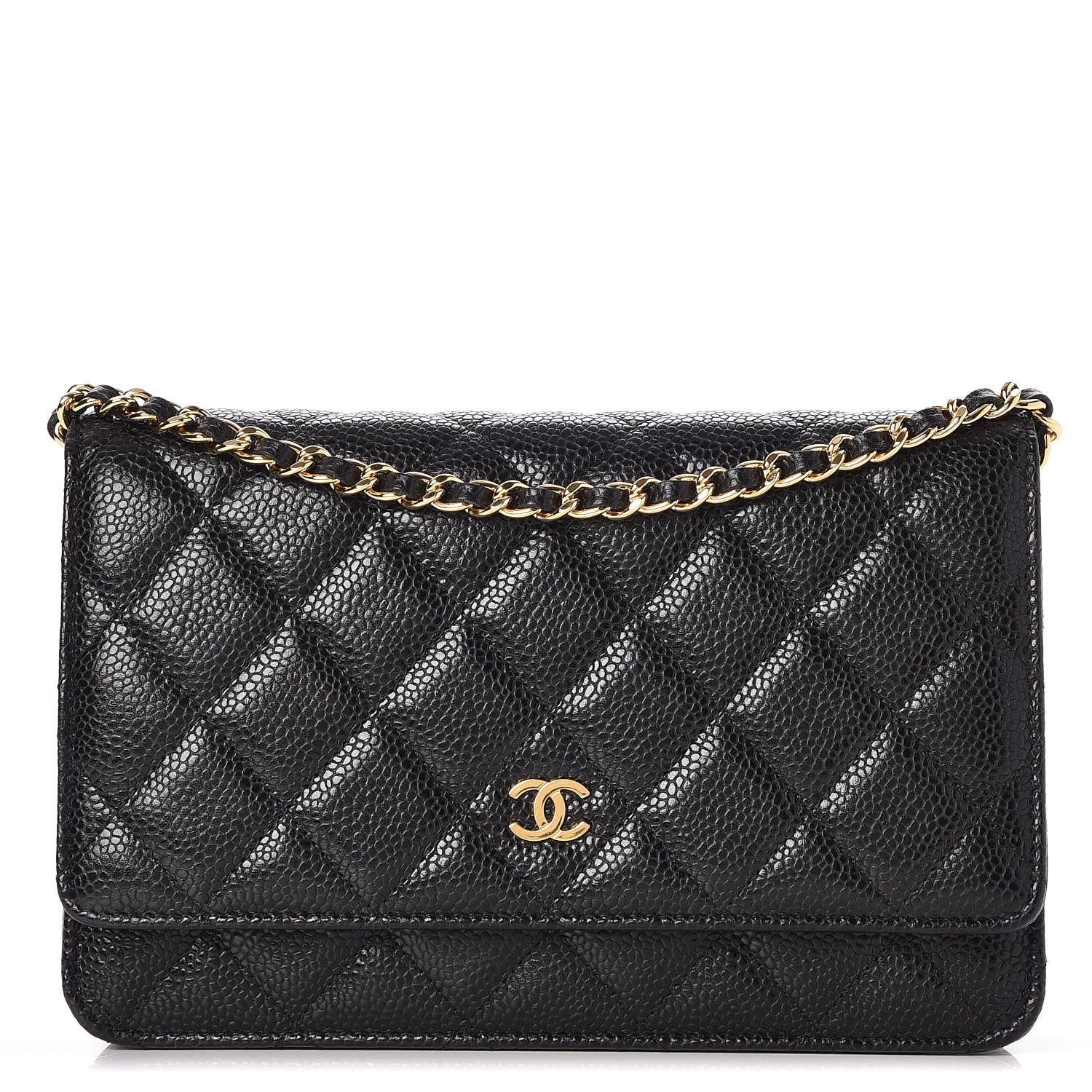 Chanel Caviar Quilted Wallet On Chain WOC Black 1 of 8