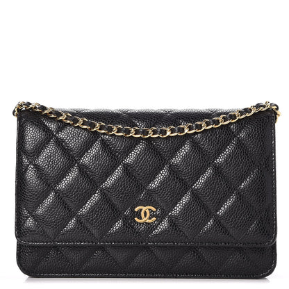 Chanel Caviar Quilted Wallet On Chain WOC Black 1 of 8