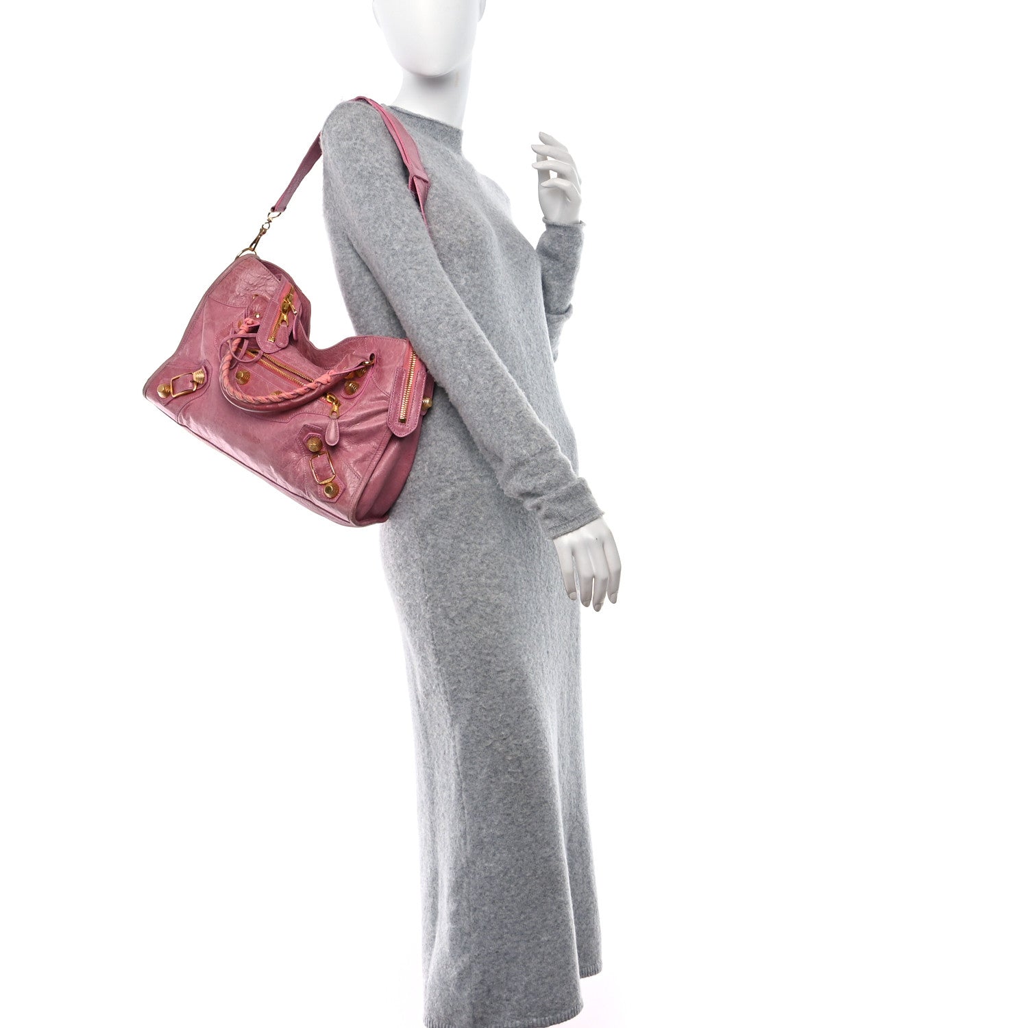 Balenciaga Agneau Giant 21 Gold Hardware City Framboise 2 of 18